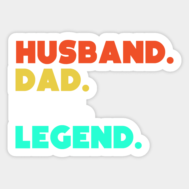 Husband.Dad.EMT.Legend. Sticker by HerbalBlue